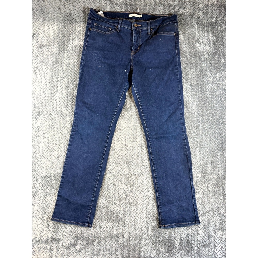 Levi's 312 Shaping Slim Straight Jeans Womens 33x30 Blue Denim Cotton Mid Rise‎